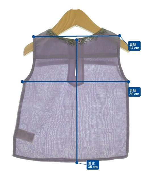 caramel baby&child（キャラメルベイビーアンドチャイルト）シャツ 紫 サイズ:60(3M) キッズ/2200641103100