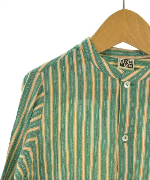 BONTON（ボントン）シャツ 緑 サイズ:110(5T-6T) キッズ/2200621381160