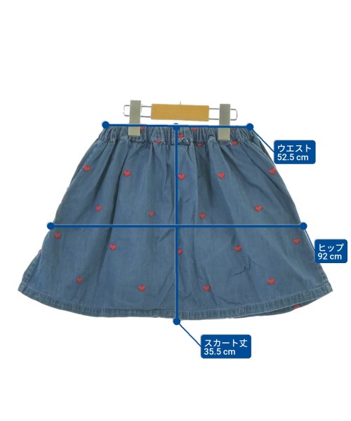 BONTON（ボントン）スカート（その他） 青 サイズ:6(110cm位) キッズ/2200678477199