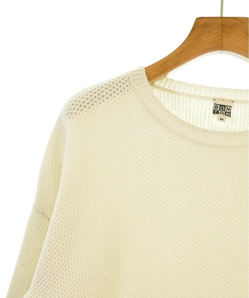 BONTON（ボントン）ニット 白 サイズ:M(120cm位) キッズ/2200649781058