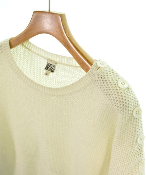 BONTON（ボントン）ニット 白 サイズ:M(120cm位) キッズ/2200649781058