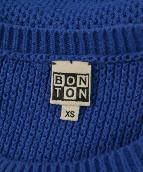 BONTON（ボントン）ニット 青 サイズ:XS(140cm位) キッズ/2200649781065