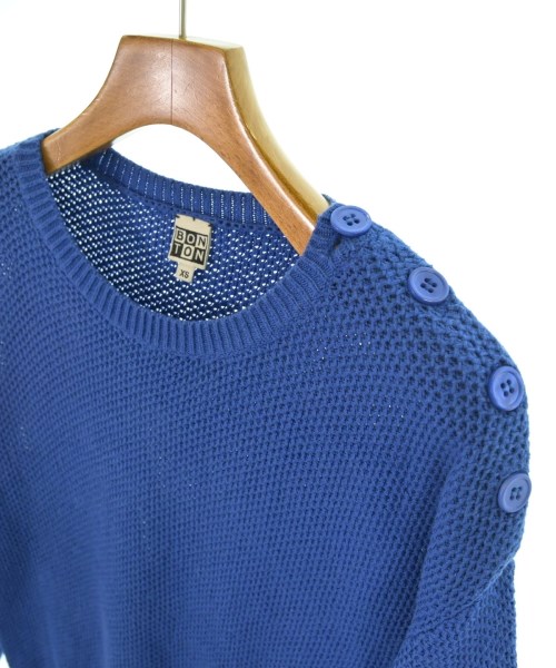 BONTON（ボントン）ニット 青 サイズ:XS(140cm位) キッズ/2200649781065
