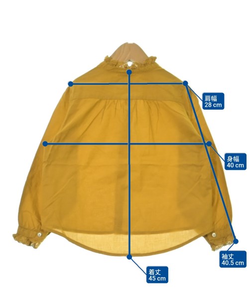 BONTON（ボントン）シャツ 黄 サイズ:6(110cm位) キッズ/2200684199399