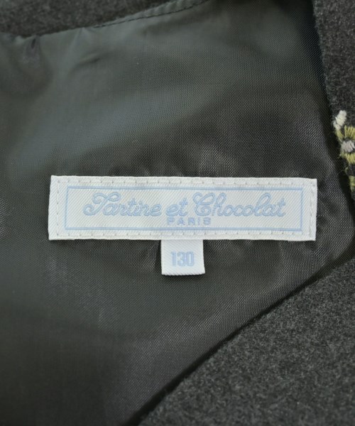 Tartine et chocolat（タルティーヌ　エ　ショコラ）ワンピース（その他） グレー サイズ:130(9T-10T) キッズ/2200657614058