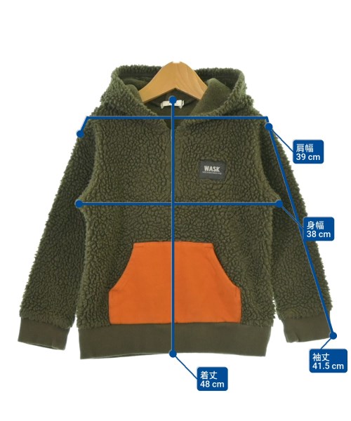 WASK（ワスク）パーカー カーキ サイズ:120(7T-8T) キッズ/2200624947066