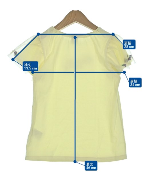 ANNA SUI mini（アナスイミニ）Tシャツ・カットソー 黄 サイズ:140(11T-12T) キッズ/2200702613098