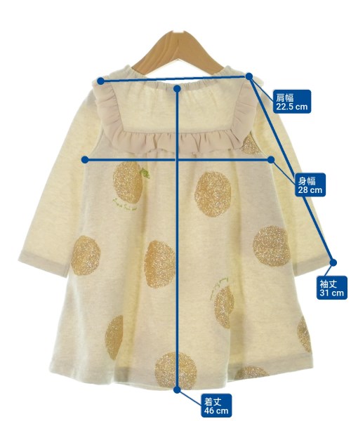 ANNA SUI mini（アナスイミニ）ワンピース（その他） ベージュ サイズ:90(24M) キッズ/2200656473069