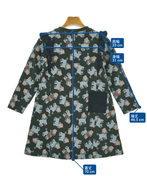 RAG MART（ラグマート）ワンピース（その他） 緑 サイズ:120(7T-8T) キッズ/2200671983109