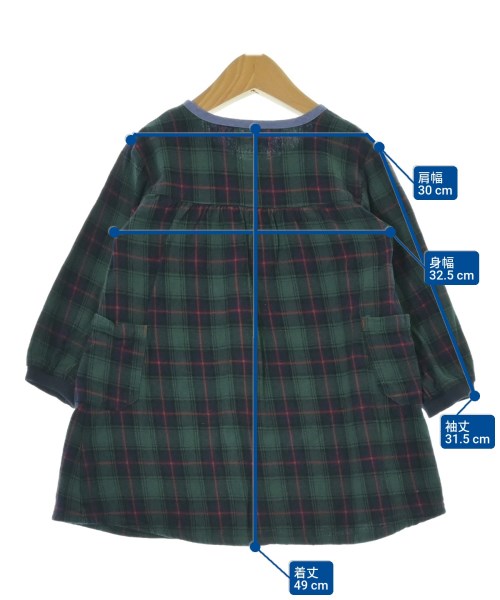 RAG MART（ラグマート）ワンピース（その他） 緑 サイズ:100(3T-4T) キッズ/2200674732117