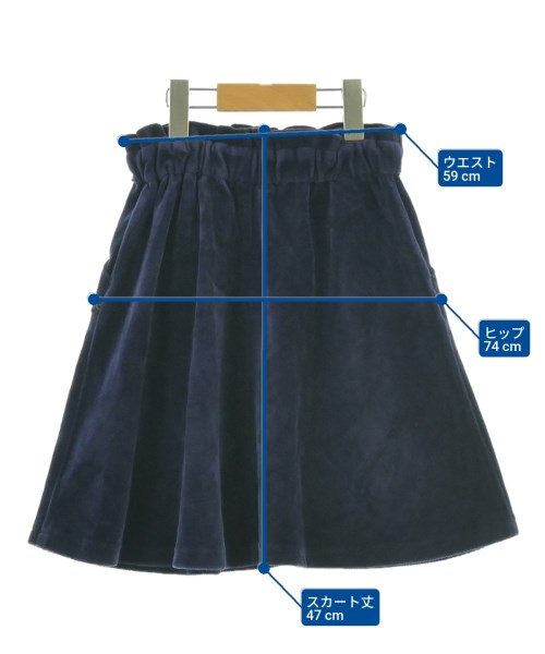 組曲（クミキョク）スカート（その他） 紺 サイズ:120(7T-8T) キッズ/2200663203383