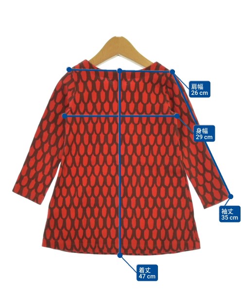 marimekko（マリメッコ）ワンピース（その他） 赤 サイズ:90(24M) キッズ/2200640366155