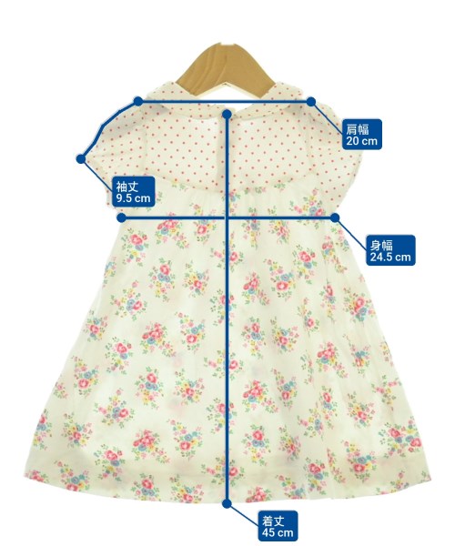 Cath kids（キャスキッズ）ワンピース（その他） 白 サイズ:6M-12M キッズ/2200652830064