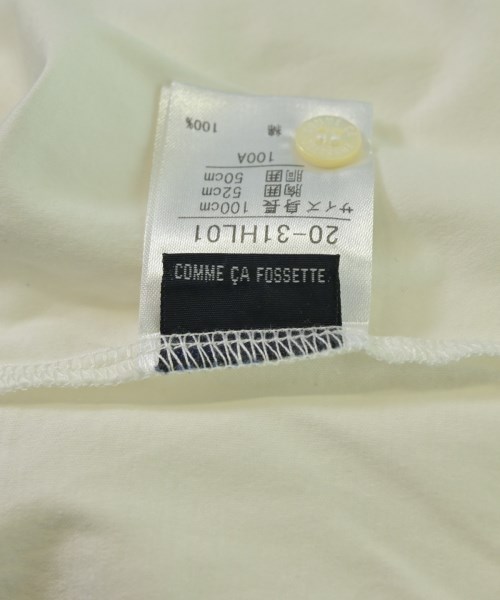 COMME CA FOSSETTE（コムサフォセット）シャツ 白 サイズ:100(3T-4T) キッズ/2200621125054