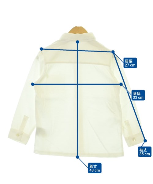 COMME CA FOSSETTE（コムサフォセット）シャツ 白 サイズ:100(3T-4T) キッズ/2200621125054