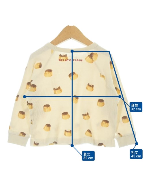 gelato pique（ジェラートピケ）Tシャツ・カットソー 白 サイズ:100(3T-4T) キッズ/2200613126502