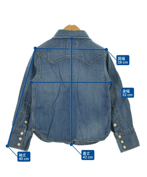 Lee（リー）シャツ 紺 サイズ:110(5T-6T) キッズ/2200622191119