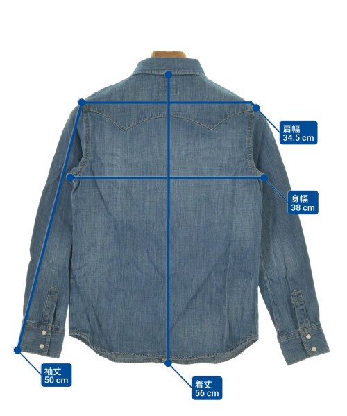 Lee（リー）シャツ 青 サイズ:150(13T-14T) キッズ/2200620336116