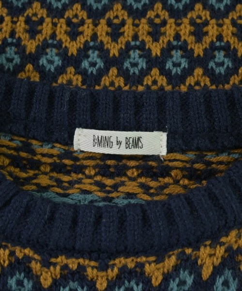 B MING LIFE STORE by BEAMS（ビーミングライフストアバイビームス）ニット 紺 サイズ:L(130cm位) キッズ/2200684284071