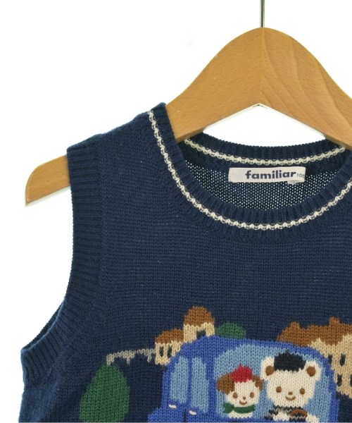 familiar（ファミリア）ニット 紺 サイズ:100(3T-4T) キッズ/2200634284052