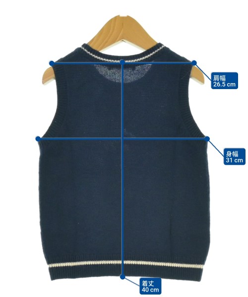 familiar（ファミリア）ニット 紺 サイズ:100(3T-4T) キッズ/2200634284052