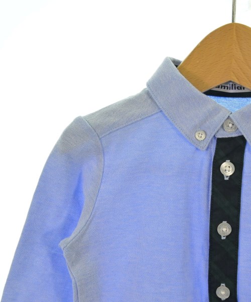 familiar（ファミリア）シャツ 青 サイズ:100(3T-4T) キッズ/2200634284090