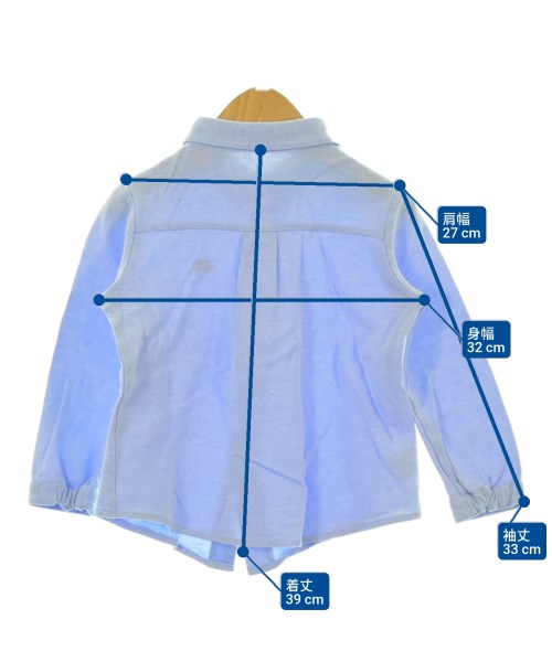 familiar（ファミリア）シャツ 青 サイズ:100(3T-4T) キッズ/2200634284090