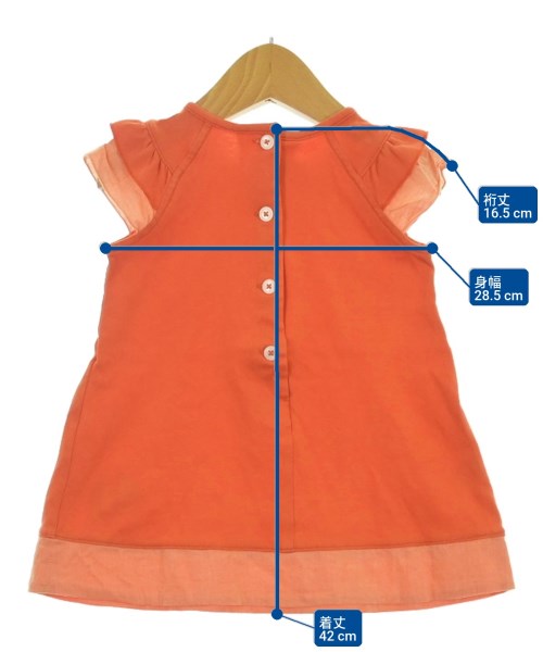 familiar（ファミリア）ワンピース（その他） オレンジ サイズ:80(12M) キッズ/2200623516041