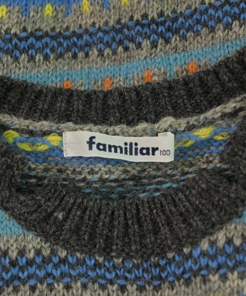 familiar（ファミリア）ニット グレー サイズ:100(3T-4T) キッズ/2200587683209
