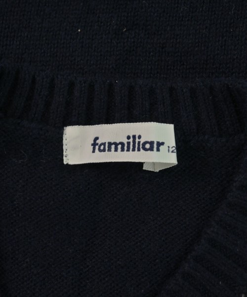 familiar（ファミリア）ニット 紺 サイズ:120(7T-8T) キッズ/2200587683216