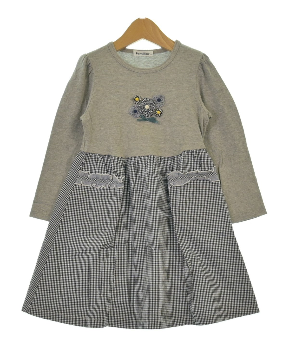 familiar（ファミリア）ワンピース（その他） グレー サイズ:120(7T-8T