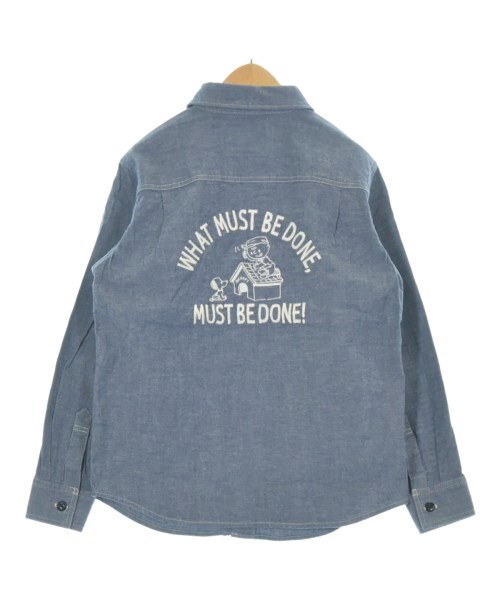 familiar（ファミリア）シャツ 青 サイズ:130(9T-10T) キッズ/2200614261066