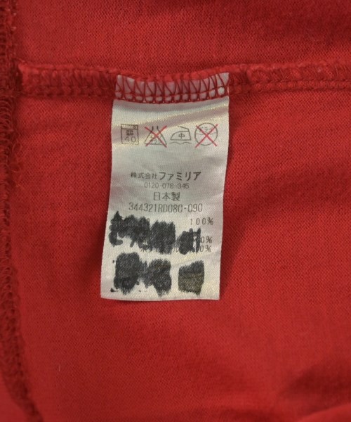 familiar（ファミリア）Tシャツ・カットソー 赤 サイズ:90(24M) キッズ/2200605426177