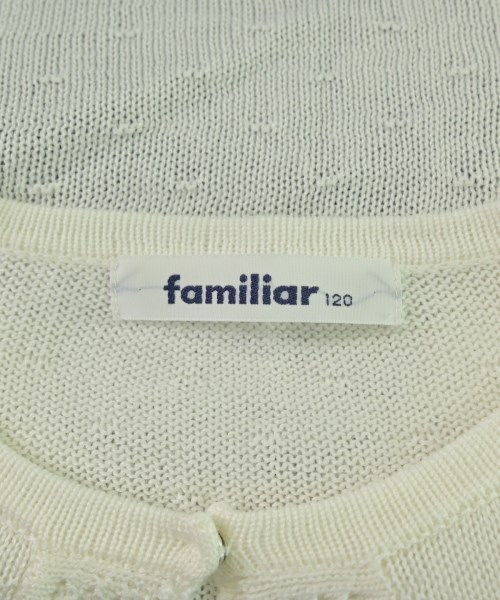 familiar（ファミリア）ニット 白 サイズ:120(7T-8T) キッズ/2200673228017