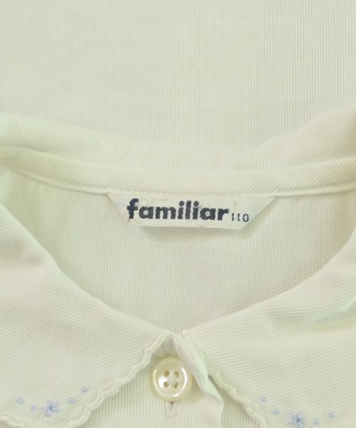 familiar（ファミリア）シャツ 白 サイズ:110(5T-6T) キッズ/2200693331100