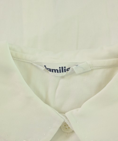 familiar（ファミリア）シャツ 白 サイズ:120(7T-8T) キッズ/2200693331117