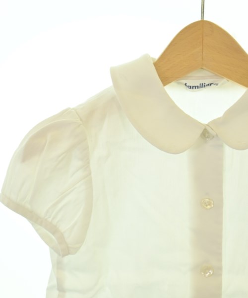 familiar（ファミリア）シャツ 白 サイズ:120(7T-8T) キッズ/2200693331117