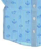 familiar（ファミリア）シャツ 青 サイズ:100(3T-4T) キッズ/2200651764049