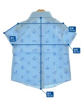 familiar（ファミリア）シャツ 青 サイズ:100(3T-4T) キッズ/2200651764049