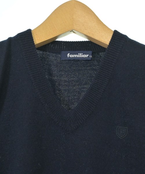 familiar（ファミリア）ニット 紺 サイズ:120(7T-8T) キッズ/2200711801127