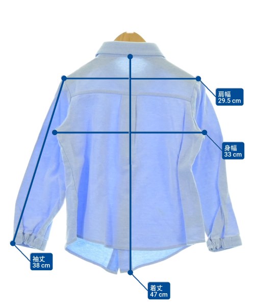 familiar（ファミリア）シャツ 青 サイズ:120(7T-8T) キッズ/2200661134597