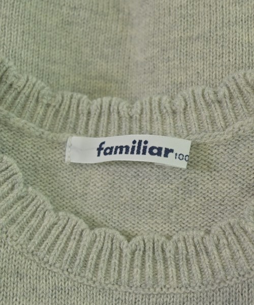 familiar（ファミリア）ニット グレー サイズ:100(3T-4T) キッズ/2200665010125
