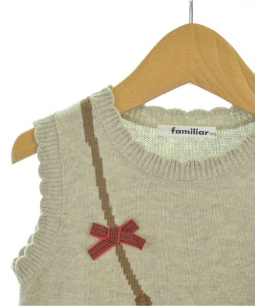 familiar（ファミリア）ニット グレー サイズ:100(3T-4T) キッズ/2200665010125