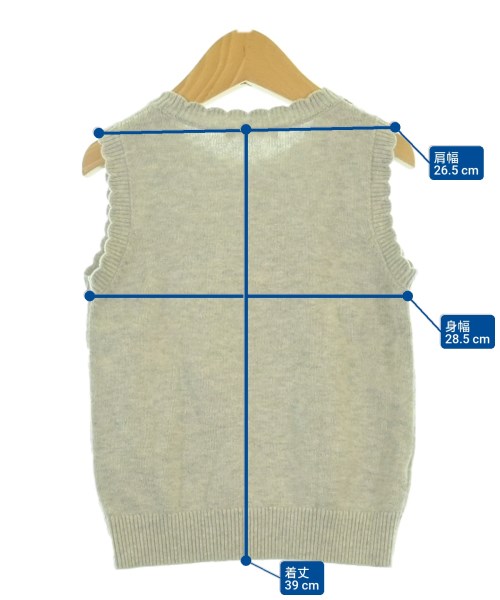 familiar（ファミリア）ニット グレー サイズ:100(3T-4T) キッズ/2200665010125