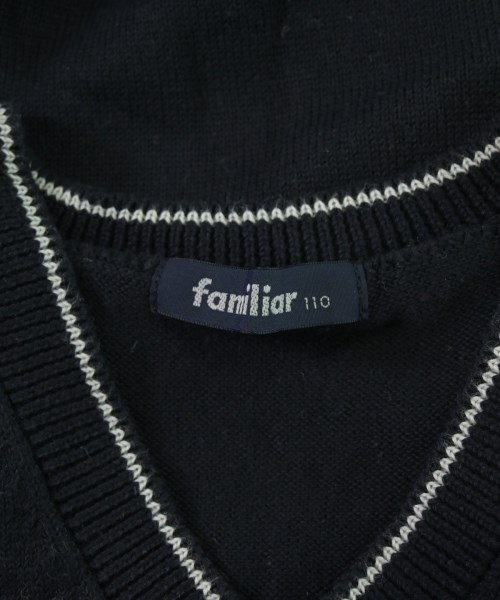 familiar（ファミリア）ニット 黒 サイズ:110(5T-6T) キッズ/2200665010132
