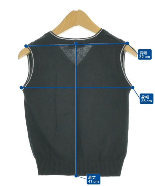 familiar（ファミリア）ニット 黒 サイズ:110(5T-6T) キッズ/2200665010132