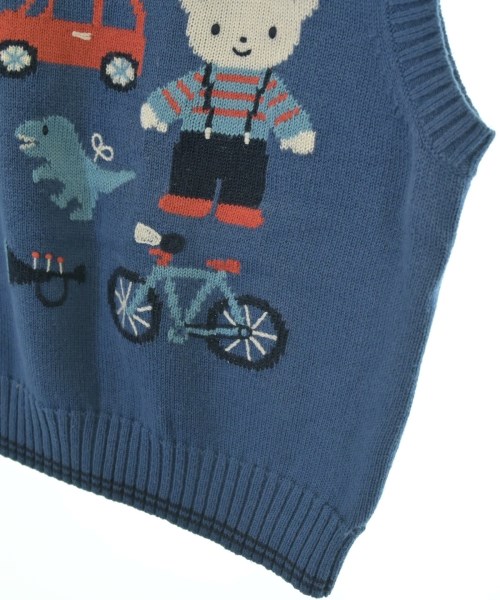 familiar（ファミリア）ニット 青 サイズ:90(24M) キッズ/2200665010149