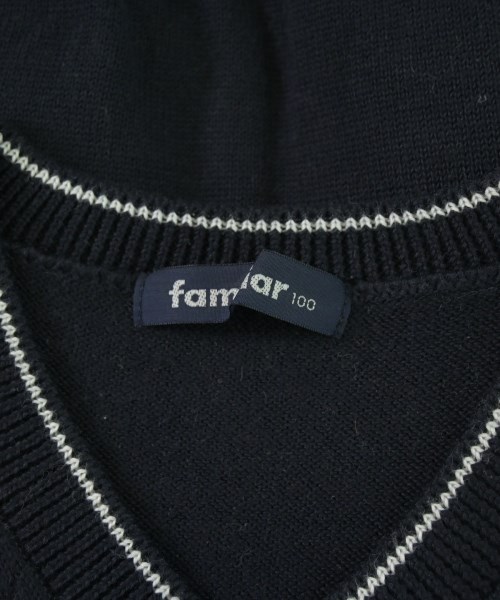 familiar（ファミリア）ニット 紺 サイズ:100(3T-4T) キッズ/2200669954081