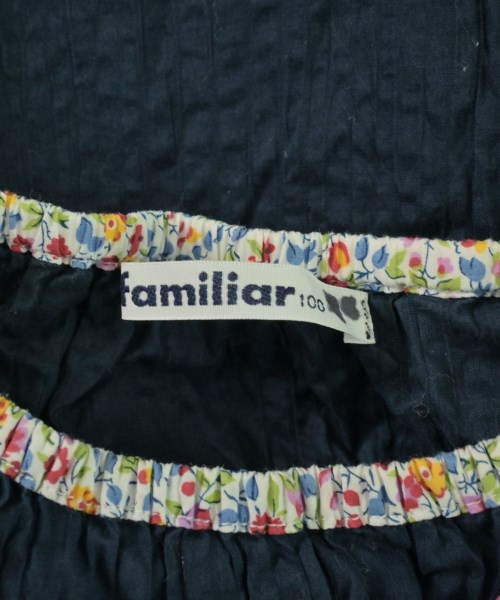 familiar（ファミリア）ワンピース（その他） 紺 サイズ:100(3T-4T) キッズ/2200730180142