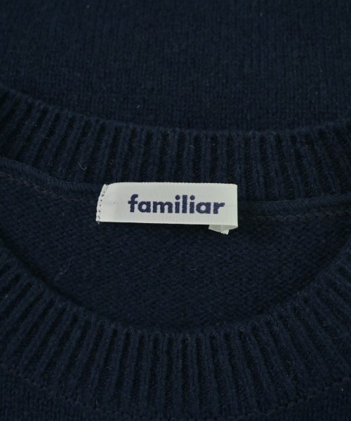 familiar（ファミリア）ニット 紺 サイズ:S(150cm位) キッズ/2200679745013